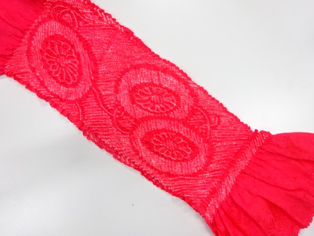 JAPANESE KIMONO / OBIAGE / SILK / SHIBORI